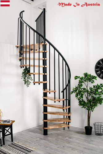 Indoor spiral staircase beech - indoor,