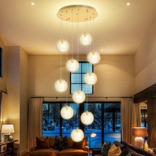 Modern 10-Light LED Crystal