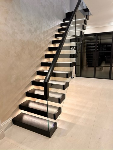 Floating staircase modern - staircase,
